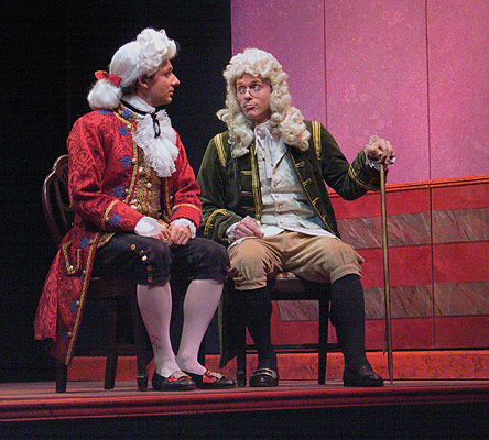 Fulgenzio tells Leonardo the welcome news that Guglielmo and Giacinta will not be travelling together to the Country.