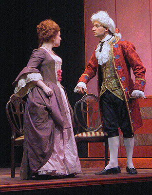 Leonardo exerts his rapidly waning authority to Vittoria.