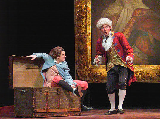 Leonardo, trying hard and against all odds to keep his cool, orders Cecco on yet some more business.