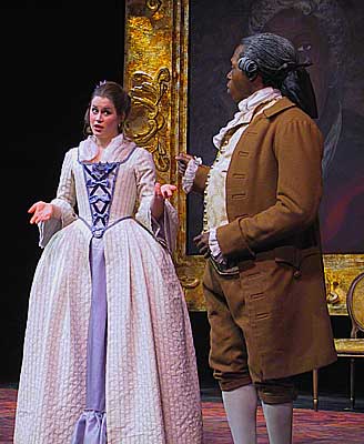 Giacinta wheedles some money out of her father to pay for a travelling cape with a hood.