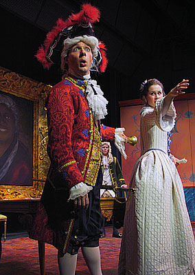 Giacinta slaps Leonardo for interrupting her one too many times.